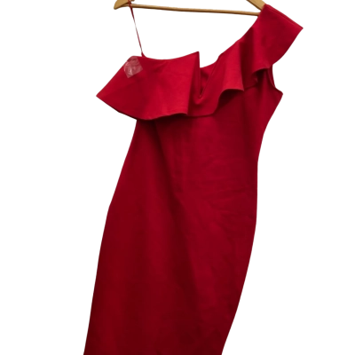 Mossman Womens  Size 14 Midi / Off The Shoulder Dress Red 