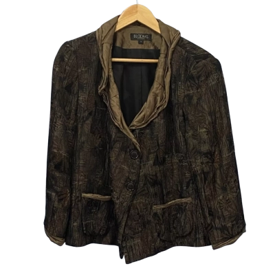 Blossom Womens  Size 14 Winter Jacket Brown / Pattern 