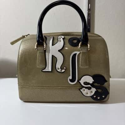 Ladies Light Gold Furla Handbag