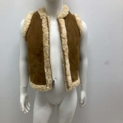 Knights Tailors New Zealand sheepskin Vest - size 8 