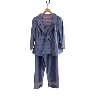 Anthea Crawford Women's Size 8/10 Formal Outfit Blue / Purple 