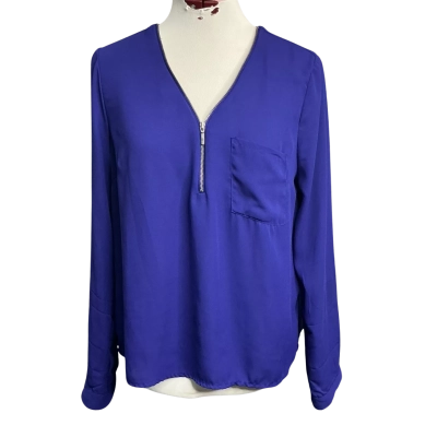 Tokito City Womens  Size 12 Blouse Blue 