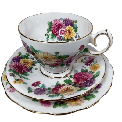 Queen Anne Autumn Glory cup saucer plate