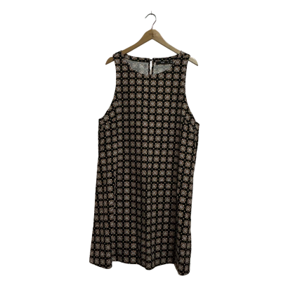 Sportsgirl Womens  Size 16 Sleeveless Dress  Black  / Pattern 