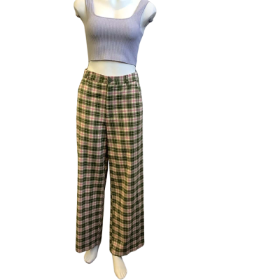 Princess Highway Womens Size 8 Checked Pants Multicoloured