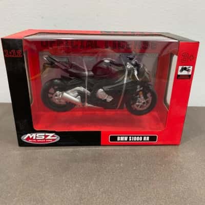 1:12 BMW S1000 RR Die Cast Model Motorcycle Toy Vehicle Black