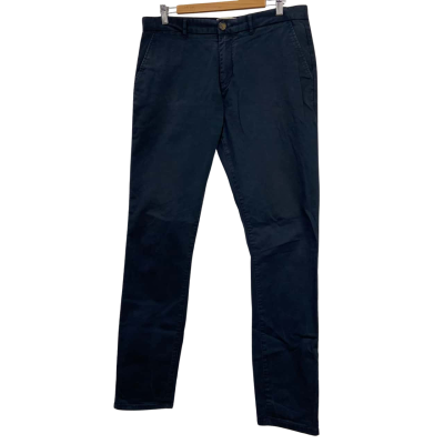 Unison - Mens Chinos - Size 34 Slim Fit - Blue 