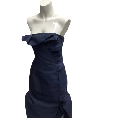 Keepsake the Label Womens  Size M Midi Dress Navy Blue 