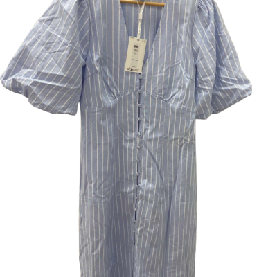 Y.A.S. Womens  Size M Short Sleeve Dress  Blue / Striped / White 