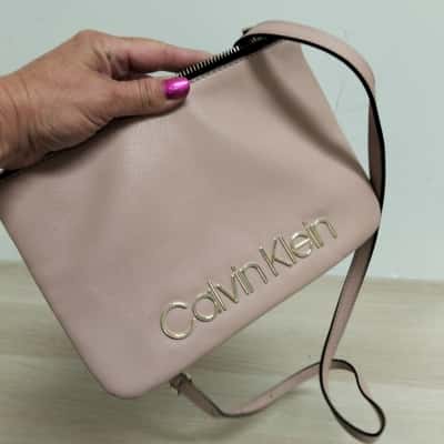 Calvin Klein Womens Nude Crossbody Bag VGUC