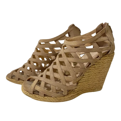 Witchery Size 40 Tan Espadrilles