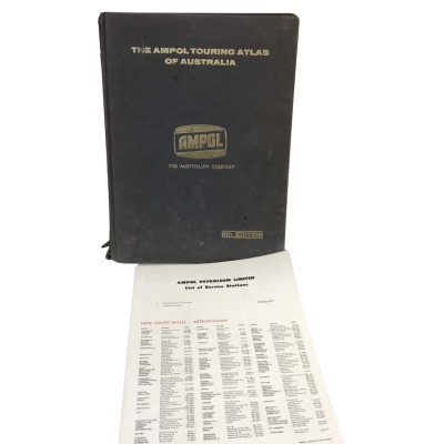 Vintage Ampol Service Station Touring Atlas 