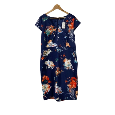 Sportscraft Womens  Size 16 Shift Dress Blue / Floral 