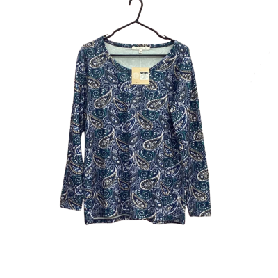Noni B Womens Size L Print Hot Fix Knit Top 