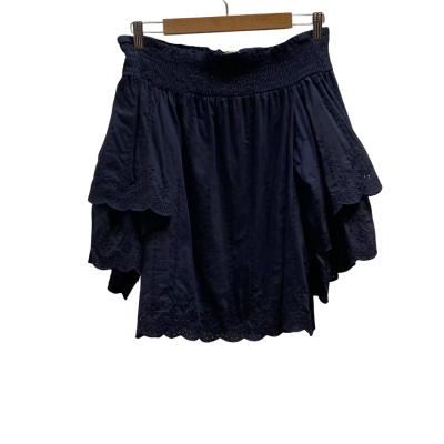 Witchery Womens  Size 4 Off-the-shoulder Top Navy Blue 