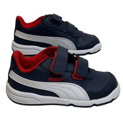 Puma Kids  Size 24 / 8 Navy Blue / Red / White 