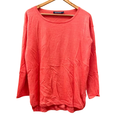 Sportscraft Coral Scoop Neck Jumper Size S 