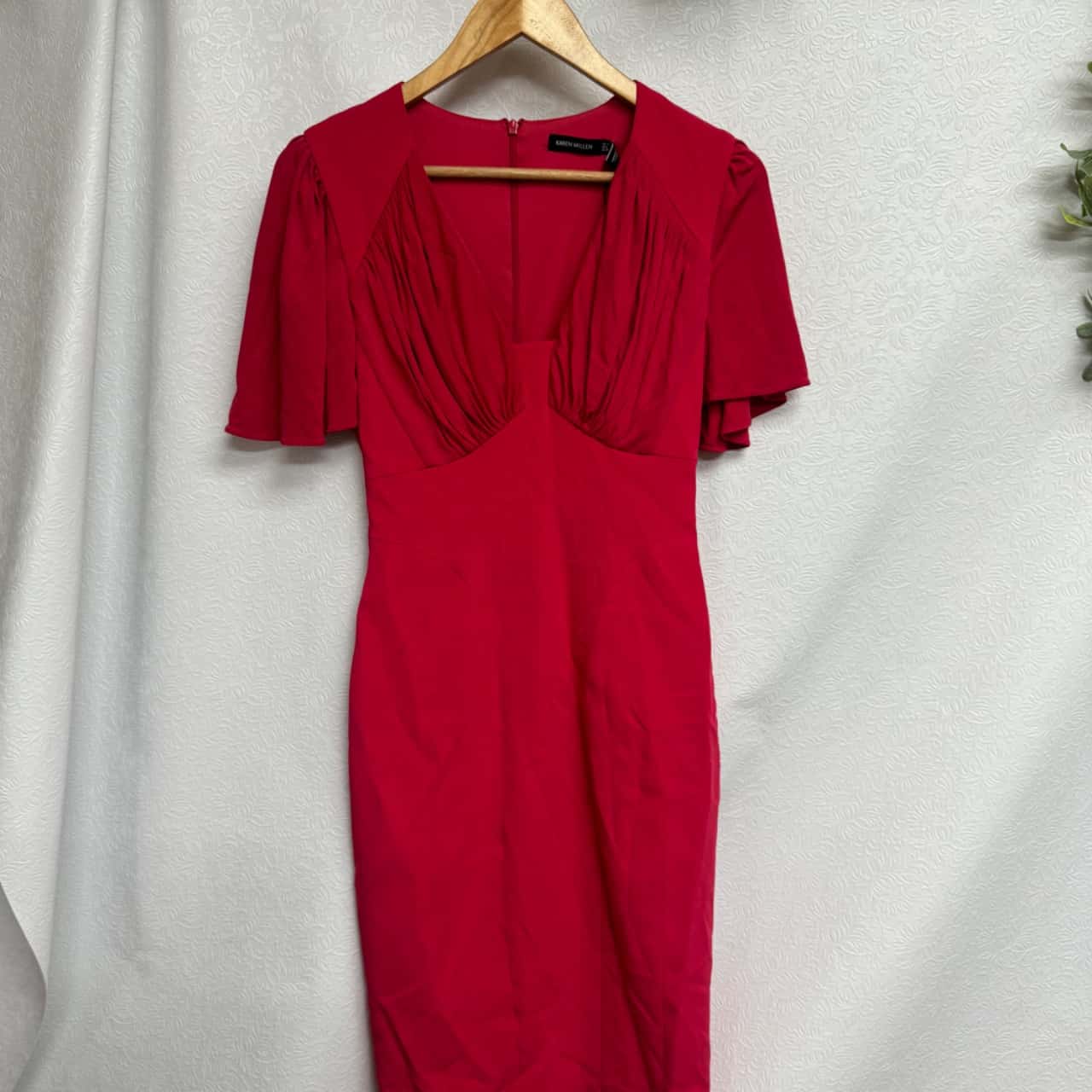 open lace back dress Karen Cutout Halter Backless Maxi Dress In Red – Night Novas main image 1