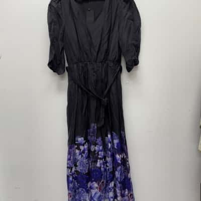 Portmans dress Size 12 Black  / Blue / Purple 