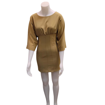 Third Form Women's  Size 6 Mini Dress Gold 