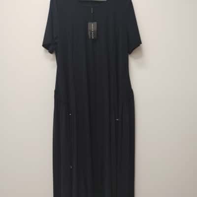 Paula Ryan Womens  Size XXL Maxi Dress Navy Blue 