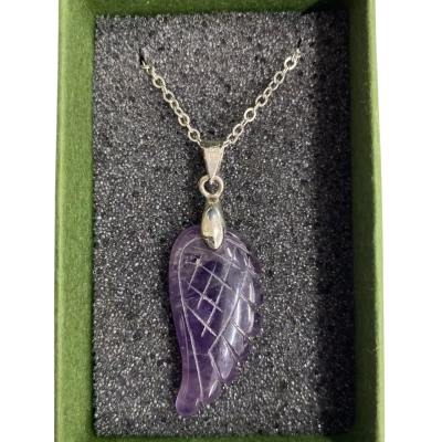 Womens Necklace Purple / Silver 