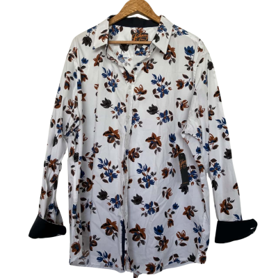 Johnny Bigg Size XXXXL Long Sleeve Shirt Floral / White 