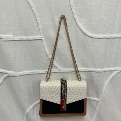 ALDOA  Womens Beige / Black  / Cream Handbag