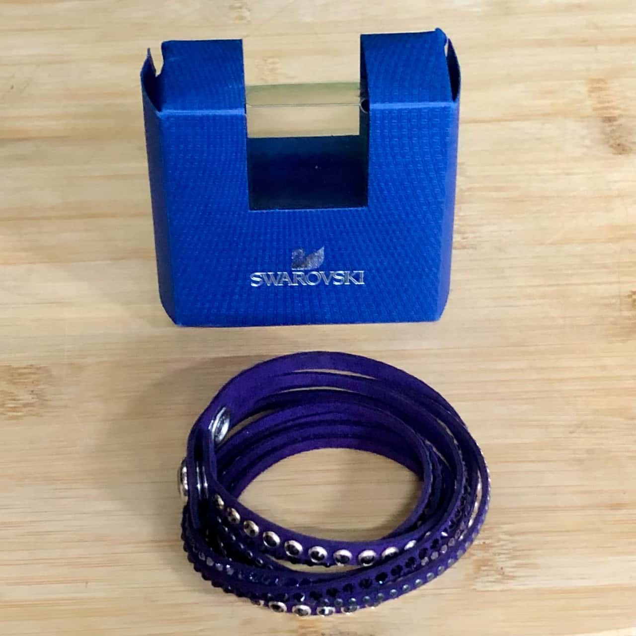 Swarovski Blue Wrap Bracelet With Crystals(Boxed)(s)