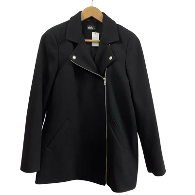 Dotti Womens  Size 8 Asymmetric Zip Jacket Black