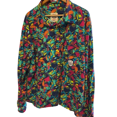 “ TRADEMUTT”Mens  Size 4XL Long Sleeve Shirt Multicoloured 