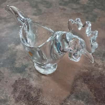 Vintage Art Vannes France Chicken Candy Bowl