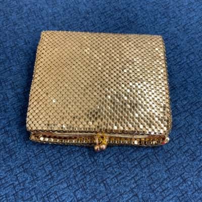 Vintage Oroton Womens Purse Gold  Glomesh 3 Sections