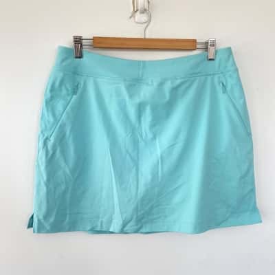 Tommy Bahama Islandzone Turquoise Activewear Sport Skirt With Shorts  Size M 