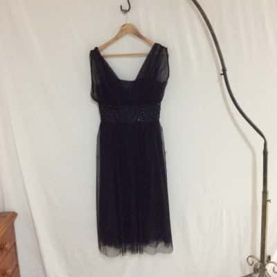 Swing Women's Size 38 Formal Dress Black  