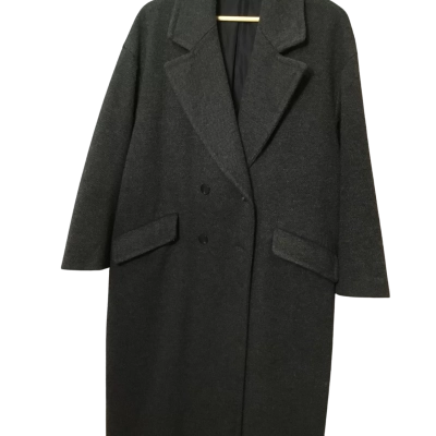 Zara Womens  Size L Duffle Coat Grey 