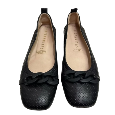 New Without Tags HISPANITAS Women's Size 40 Delicate Perforated Leather TRIFLOW Gel System Ballet Flats  RRP: $285.00