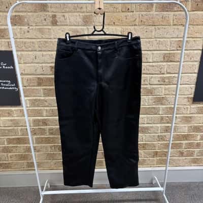French Connection Womens faux leather pants  Size 16 