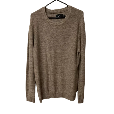Mens Rusty Size L Jumper Beige / Brown 
