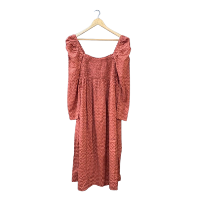 Steele Size M Casual Dress Brown / Multicoloured / Pattern BNWT