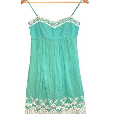 Wish The Label BNWOT DRESS  Size 8 Turquoise / White 
