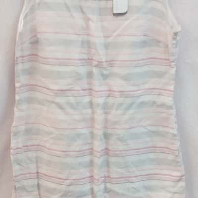 W. Lane Womens  Size 14 Casual / Sleeveless Dress  Grey / Pink  / White 