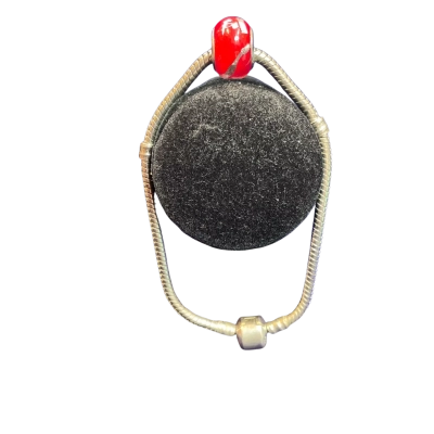 Womens 18cm Bracelet/Charm Bracelet Red/Sterling Silver 925