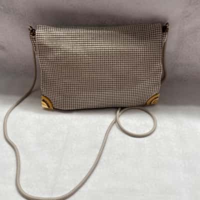 Vintage Glomesh Women's Handbag Beige 