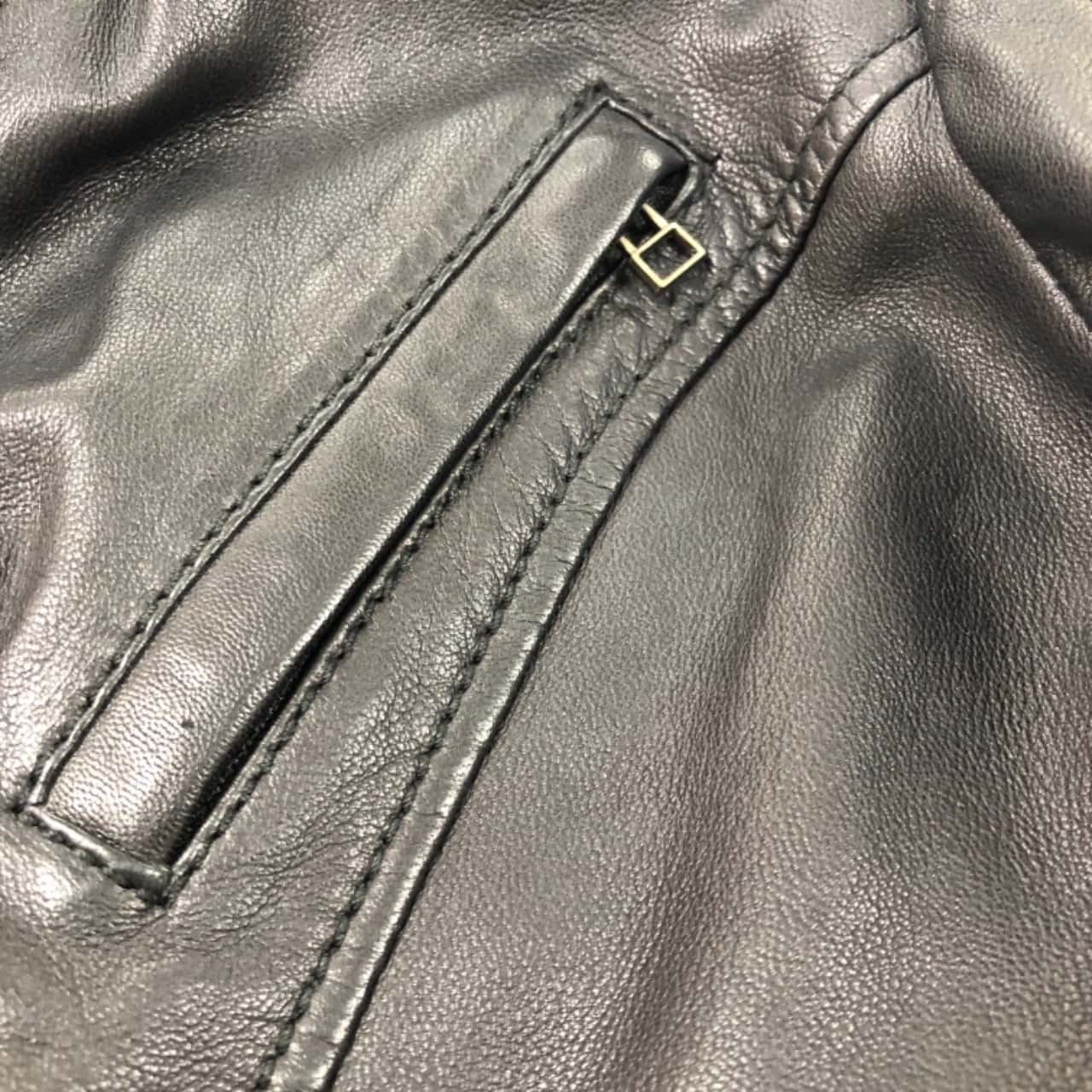 black leather jacket size 16