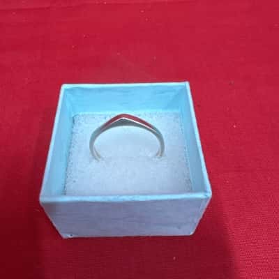  Women's 925 Silver Minimalist Ring with a Clean, Pointed Apex