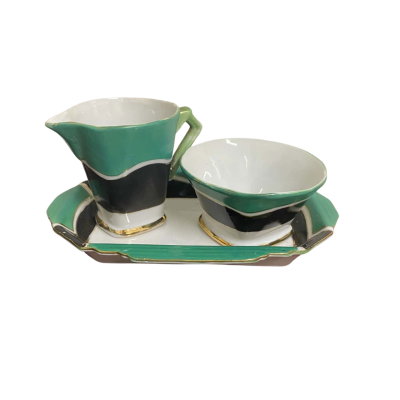 Vintage Art Deco-Style creamer and sugar bowel set - 1920's and 1930'S