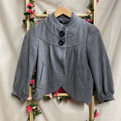 Womens Sportsgirl Grey Short Jacket Size 6 / XXS 