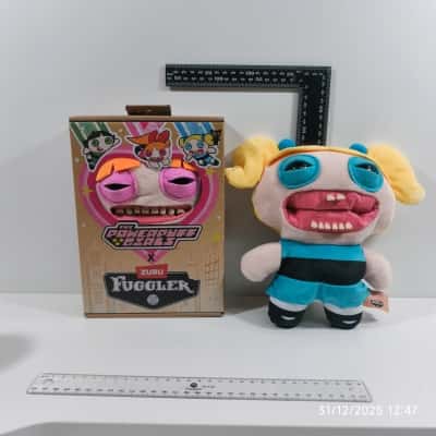 2x Fuggler Powerpuff Girls Plush Toys PreOwned 
