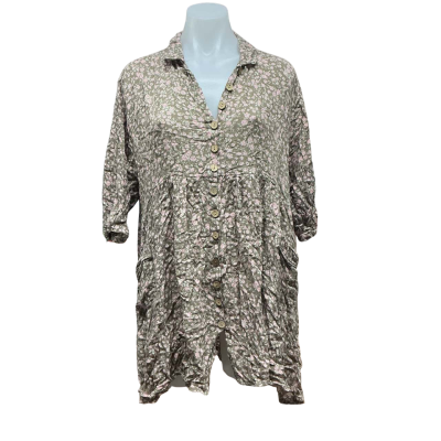 Tree of Life Womens Size XL Blouse Floral / Multicoloured / Pattern 